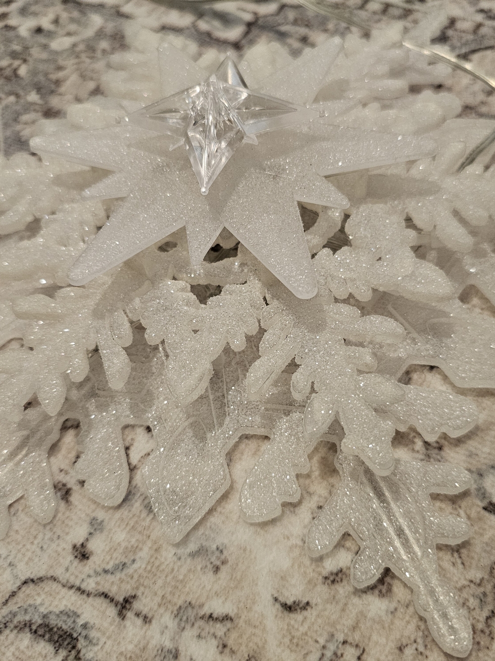 Snowflake Smart LED Lit Tree Topper with Remote - Picture 7 of 10
